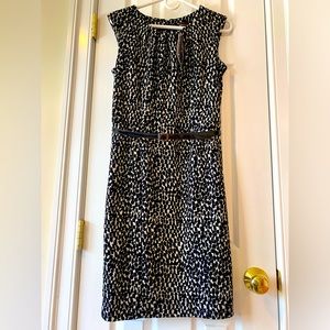NWT Dana Buchman “black tie” dress size 8, black/white